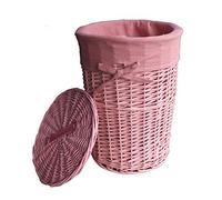 dvier Cesta Portabiancheria, Vimini, Rosa D.39 H.54 cm