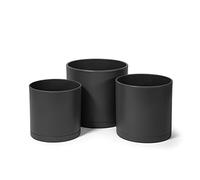 D'vine Dev 74-E-M-2 - Set di 3 vassoi per plantari con foro di drenaggio e aspirapolvere senza cuciture, misura media, 74