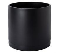 D'vine Dev Vasi da 35,5 cm in plastica nera per vaso con foro di drenaggio e piattini senza cuciture, 74-X-B-4