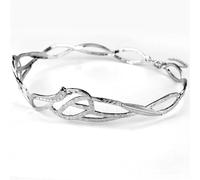 DVMSIEF Copricapo Elfo Accessorio for capelli con strass Corona foglie Waterdrop Tiara Gioielli da sposa Donna Strass artificiale Party Princess Elf(Silver-01)