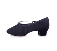 DVMSIEF Scarpette Danza Classica Bambina Scarpe da Ballo Donna Danza Classica for Ragazze Suola Morbida Tacchi Bassi Pantofole for Bambini Ginnastica Latine for Rosa Nere Rosse(Black,7.5)