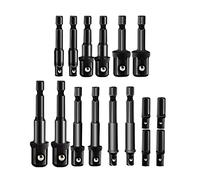 dvnFWKc kit di adattatori per boccole d'urto, Kit di punte for trapano con attacco a biella, adattatore for bussola prolunga a impatto da 7/8/16/24 pezzi(16pcs)