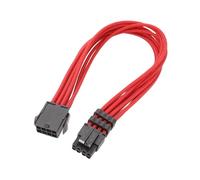 dvnFWKc linea di collegamento della scheda principale, Cavo di alimentazione CPU da 8 pin femmina a maschio prolunga convertitore 1 pz(Red)