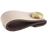 dvnFWKc Maniglie for mobili in pelle bovina con 2 strati di primo strato, maniglia for porta in pelle con foro singolo(Light pink)