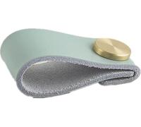 dvnFWKc Maniglie for mobili in pelle bovina con 2 strati di primo strato, maniglia for porta in pelle con foro singolo(Blue)