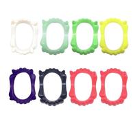 DVOFU 8 denti da vampiro multicolore in plastica finta protesi dentiere in maschera denti lupo mannaro zombie zanne puntelli cosplay per bambini adulti decorazioni per feste