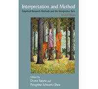 Dvora Yanow Peregrine Schwartz-Shea Interpretation and Method (Tascabile)