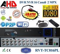 DVR 16 Canali CH AHD P2P CLOUD TVCC PTZ ibrido Analogico/AHD top Quality full hd
