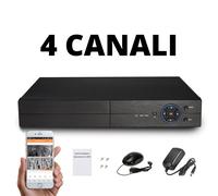 DVR 4 Canali AHD Registratore Videosorveglianza Cloud Connessione a Smartphone