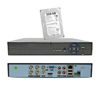 DVR 4 CANALI IBRIDO 5 IN 1 USCITA VIDEO HDD 320 GB IBRIDO P2P CLOUD TOP FULL HD