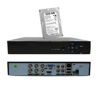 DVR 4 Canali Ingressi 5 MPX Hard Disk 320 GB Ibrido AHD IP ANALOGICO TVI CVBS
