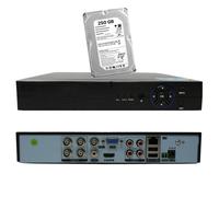 Dvr 4 canali ingressi p2p analogico digitale 5 Mpx Italiano Incluso HDD 250 gb
