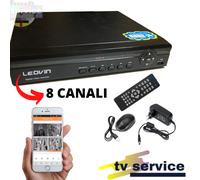 DVR 8 Canali AHD Registratore Videosorveglianza Cloud Connessione a Smartphone