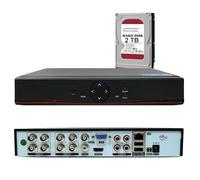 DVR 8 CANALI CON HARD DISK 2 TERA IBRIDO 2 MPX 5 IN 1 P2P CON USCITA VIDEO BNC COMPATIBILE CON TUTTE LE TELECAMERE…