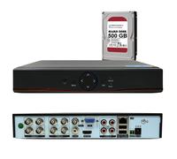 DVR 8 Canali con Hard Disk HDD 500 GB IBRIDO 5 IN 1 5 MPX P2P CLOUD TOP XMEYE