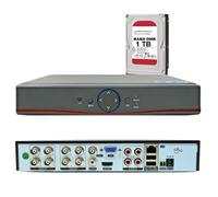 DVR 8 Canali UNIVERSALE 5 in 1 ibrido hard disk 1000 GB P2P Professionale 5MP