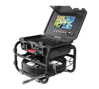 DVR 9" IPS Telecamera For Ispezione Tubi Fognari 23mm 1080P IP68 512HZ Localizzatore Autolivellante Endoscopio Contatore Contametri Buona Qualità Dell'Immagine(23MM-7C-30M)