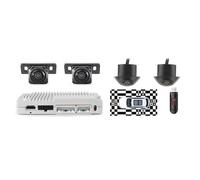 DVR Bird's-Eye Surround View System AHD HDMI 360° 3D Telecamera Panoramica Per Auto Per Enclave GL8 Refit Per Regal E Altri Modelli Telecamera Posteriore(Calibration 128G)