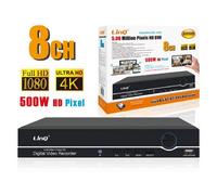 DVR DIGITAL VIDEO RECORDER 8 CANALI AHD FULL HD 1080P 4K 500W H.265/H.264 AHD500
