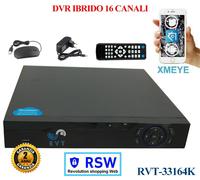 DVR 16 Canali CH AHD P2P CLOUD TVCC PTZ ibrido Analogico/AHD top Quality full hd