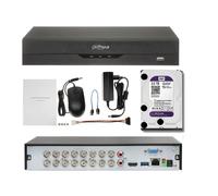 Dvr Xvr 16 CH Canali per Videosorveglianza 5MPX Dahua HDD 2 TB P2P Wizsense p2P