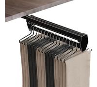 DVTFRUI Aste Appendiabiti Estraibili per Estrarre Le Grucce, Regolabili da 26 A 57 Cm Aste Telescopiche Estraibili per Armadi Aste Appendiabiti per Pantaloni E Vestiti.,Nero,410mm