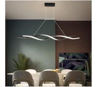 DVTFRUI Lampada a Sospensione LED dimmerabile con Telecomando Luce,120cm | Spirale Lampadario con Funzione Memoria Colore,Perfetto per cucina sala da pranzo camera da letto caffetteria bar locale
