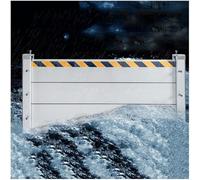 DVTFRUI Porta Riutilizzabile in Alluminio Resistente Allagamento Barriera d'Acqua, Barriere di Protezione Contro Le Inondazioni per Porta del Garage/Seminterrato/Esterno,H 1.2m,L 4ft/1.2m