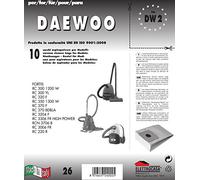 DW 2 sacchetti per aspirapolvere confezione da 10 sacchi carta