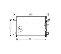 DW5049D AVA QUALITY COOLING Condensatore, Climatizzatore per CHEVROLET,DAEWOO
