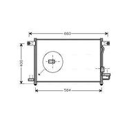 DW5061D AVA QUALITY COOLING Condensatore, Climatizzatore per CHEVROLET,DAEWOO