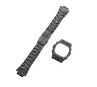 DW5600 Mod Kit Retro Cinturino in Metallo Cassa Compatibile Con Casio DW-5600 GW-B5600 Modificato Vintage Intagliato Stile Indiano 316L Lunetta Cinturino in Acciaio