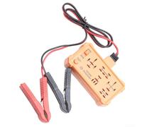 DW950 Tester relè per auto 12V 24V con morsetti per batteria, strumento diagnostico professionale per relè a 4 pin a 5 pin, display di facile lettura per controllo del sistema elettrico del camion
