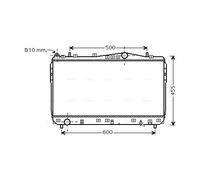DWA2073 AVA QUALITY COOLING Radiatore, Raffreddamento motore per CHEVROLET,DAEWO