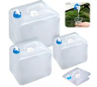 Dwafill Caraffa per acqua da campeggio, pieghevole, 10 l, 20 l, serbatoio dell'acqua da 20 l, pieghevole, per attività all'aperto, campeggio, escursionismo (3, blu, 5/10/20 L)