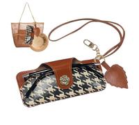 Dwafill custodia per occhiali da appendere e sole, set da 2 pezzi, dotata di clip per cappello, adatta per spiaggia, campeggio, arrampicata