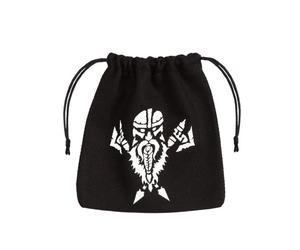 Dwarven Bianco e Nero Dadi Borsa Roleplaying Giochi Army Q-WORKSHOP RPG BDWA101