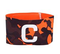 Dwawoo Bracciali da capitano, da calcio in nylon resistente, bande di capitano regolabili, adatto per vari sport inclusi Rugby calcio (arancione)