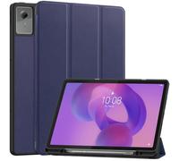 DWaybox Custodia per Lenovo Idea Tab Plus 12.1 Pollici 2025 Model, Cover Folio in TPU Opaco con Supporto Regolabile, Slot per Penna Incorporato e Protezione Completa -Blu scuro