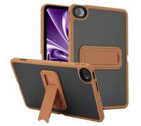 DWaybox Custodia per Xiaomi Redmi K Pad 2 8.8 pollici 2026 Modello, Bordo in TPU e in PC Rigido Semitrasparente Satinato, Cavalletto Regolabile con Protezione Antiuurti -Marrone Chiaro