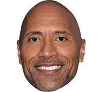 Dwayne 'The Rock' Johnson (Stubble) Maschere di persone famose, facce di cartone