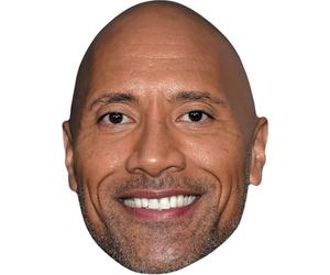 Dwayne 'The Rock' Johnson (Stubble) Maschere di persone famose, facce di cartone