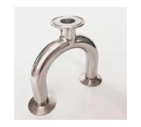 DWBPGVUN Tubo da 25 mm diametro esterno 3,8 cm Tri morsetto a forma di U curva a 3 vie SUS 316L raccordo in acciaio inox Spliter birra fatta in casa