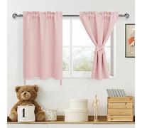 DWCN Tende oscuranti rosa cipria, 76 x 91 cm, 2 pannelli, moderne tende a livello per camera da letto e soggiorno