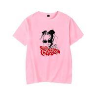 DWDKJU Nina Chuba 2025 Maglietta, Gli Appassionati di Musica Stampata alla Moda Leggera A Maniche Corte da Indossare Tutti I Giorni,Rosa,XS