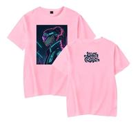 DWDKJU Nina Chuba 2025 Maglietta, Gli Appassionati di Musica Stampata alla Moda Leggera A Maniche Corte da Indossare Tutti I Giorni,Rosa,XL