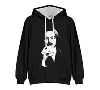 DWDKJU Tommy Cash Felpe, Felpe con Cappuccio A Maniche Lunghe, Pullover con Grafica Stampata, Uomo E Donna, Dolce Regalo per L'amante,Nero,M