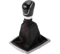 DWdong - Pomello del Cambio per Auto, Leva del Cambio in Pelle Adatto per Ford Focus 2 MK2 FL C-Max 2006-2011, Adatto per Ford MK3 MK4 MK7 Galaxy 2006-2011 Leva del Cambio Manuale