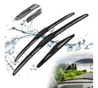 DWDUI Set di Spazzole Tergicristallo Anteriori E Posteriori per Mazda 2 MK2 DE 2007 2008 2009 2010 2011 2012 2013 2014 Accessori Parabrezza Spazzole per Parabrezza