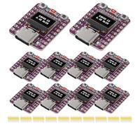 DWEII 10PCS ESP32-C3 OLED Scheda di Sviluppo con 0.42 "OLED Modulo Antenna Ceramica WiFi Bluetooth ESP32 Supermini Scheda di Sviluppo